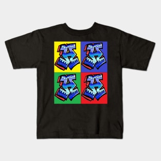 pop art graffiti a 4 Kids T-Shirt